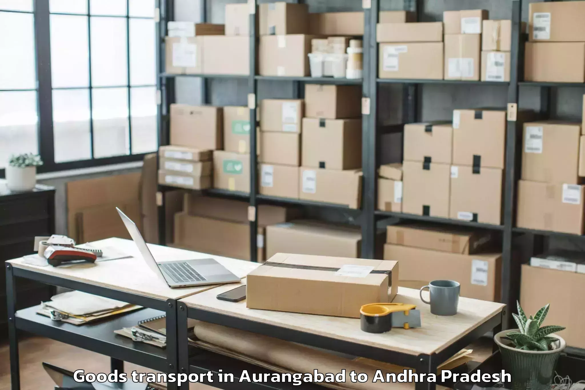 Expert Aurangabad to Reddigudem Goods Transport